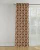Geometric designed polyester readymade curtains available at best rates